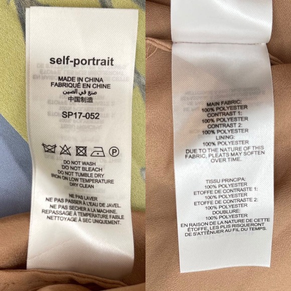 Self Portrait, NWT Yellow Floral Asymmetrical Midi Cocktail Dress, size 6 - Picture 13 of 16